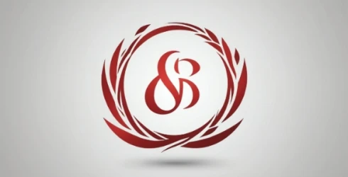 Sophisticated "S & B" Laurel Logo Design