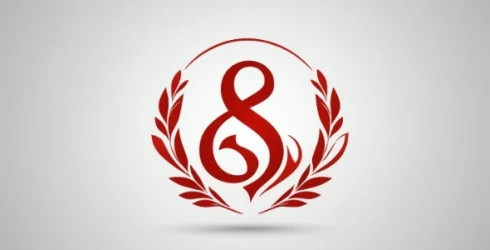 Elegant Red Logo Design for Sale