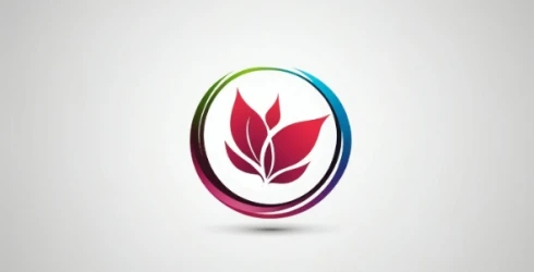 Vibrant Floral Logo Design for Sale