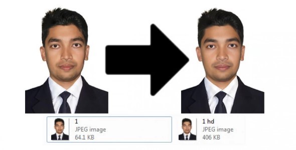 Photo Quality Improve (Low to High)