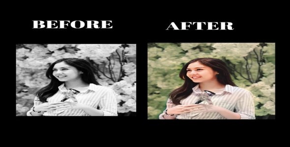 I will color the black and white photo