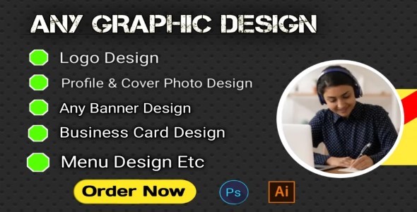 I will be your professional graphic designer in 24 hours