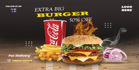 i will create a food poster in your business