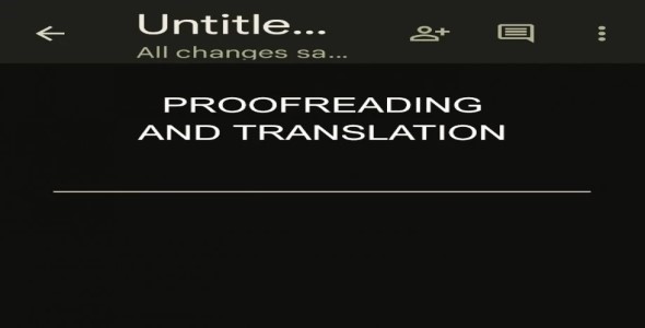 Proofreading