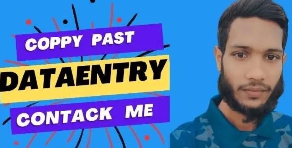 I will do your any data entry work