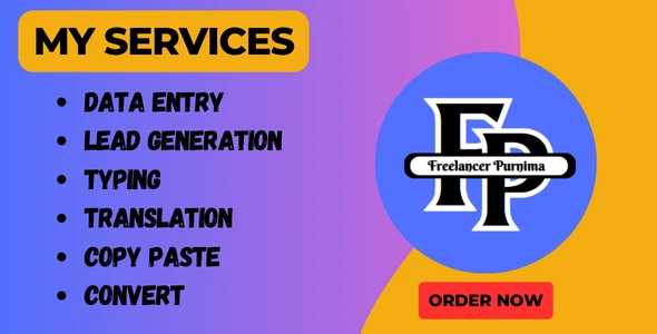 Data Entry and Lead generation service