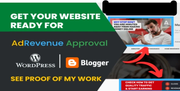 I Will Setup WordPress/Blogger Website for AD Revenue Approval
