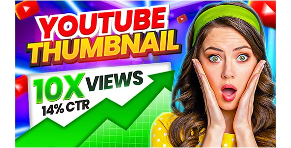 I will attached youtube thumbnail design