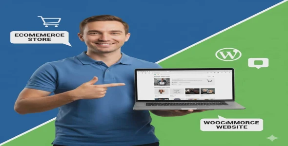I will  design wordpress ecommerce website, online store with woocommerce and premium theme