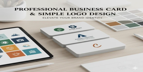 I Will Design a Professional, Print-Ready Business Card and Simple, Modern Logo