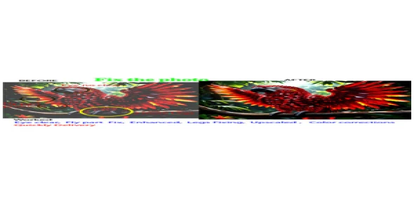 fix the ai photo , retouching image