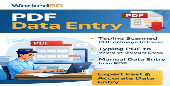 I Will Do PDF to Word or Excel Data Entry Manually