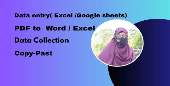 I will do accurate Data Entry and Web Research