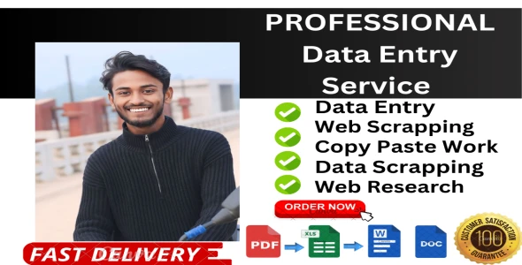 Data entry, copy paste work