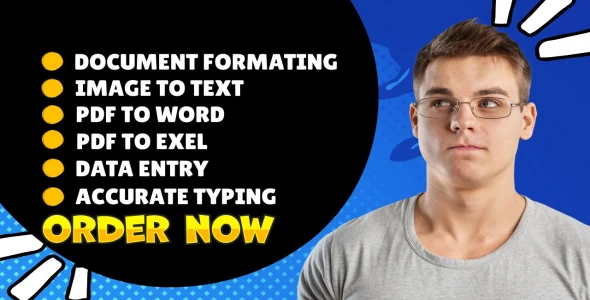 I will do image to word, data entry very fast