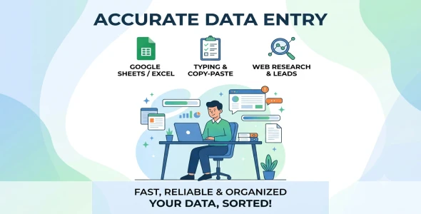 I will provide accurate data entry, copy-paste, and web research services.