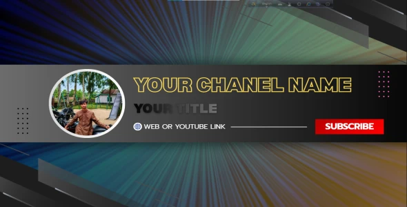 I will design a professional YouTube banner for your channel