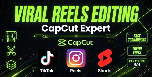 I will edit viral tiktok reels and shorts with trending capcut template